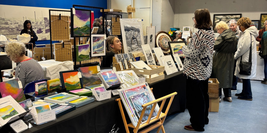 Artist stalls at the art fair