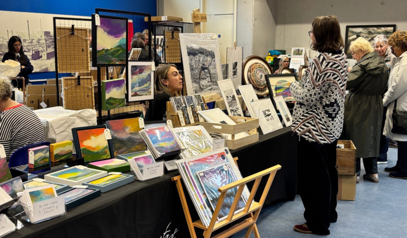 Artist stalls at the art fair